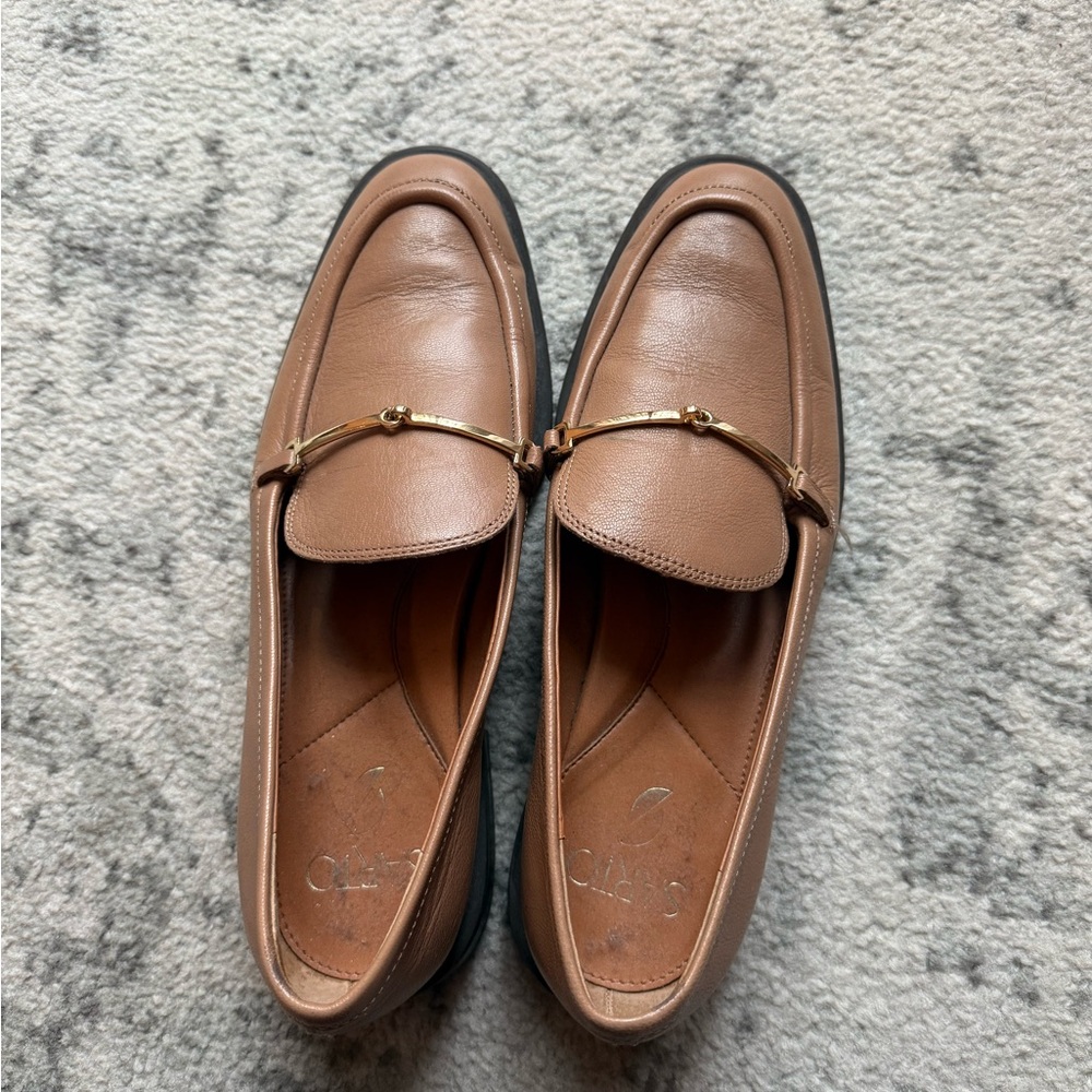 Franco Sarto Eda Mocha Leather Loafers
